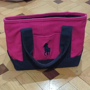 Ralph Lauren Navy Tote with Gold Accents